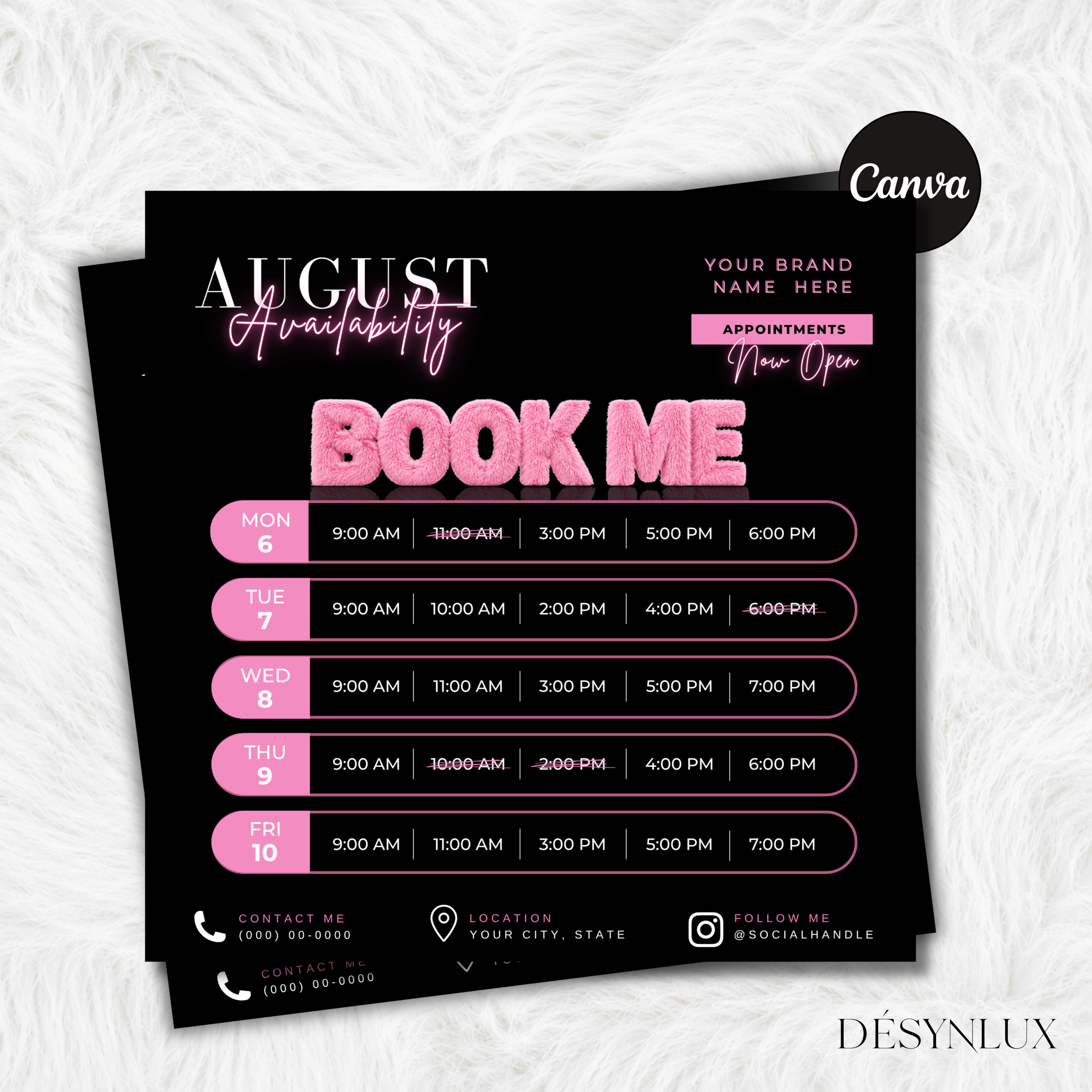 Weekly Availability Flyer (B&P)
