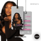 Hair Tag Template - SHELUXE