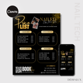 Nail Tech Price List Template - B&G