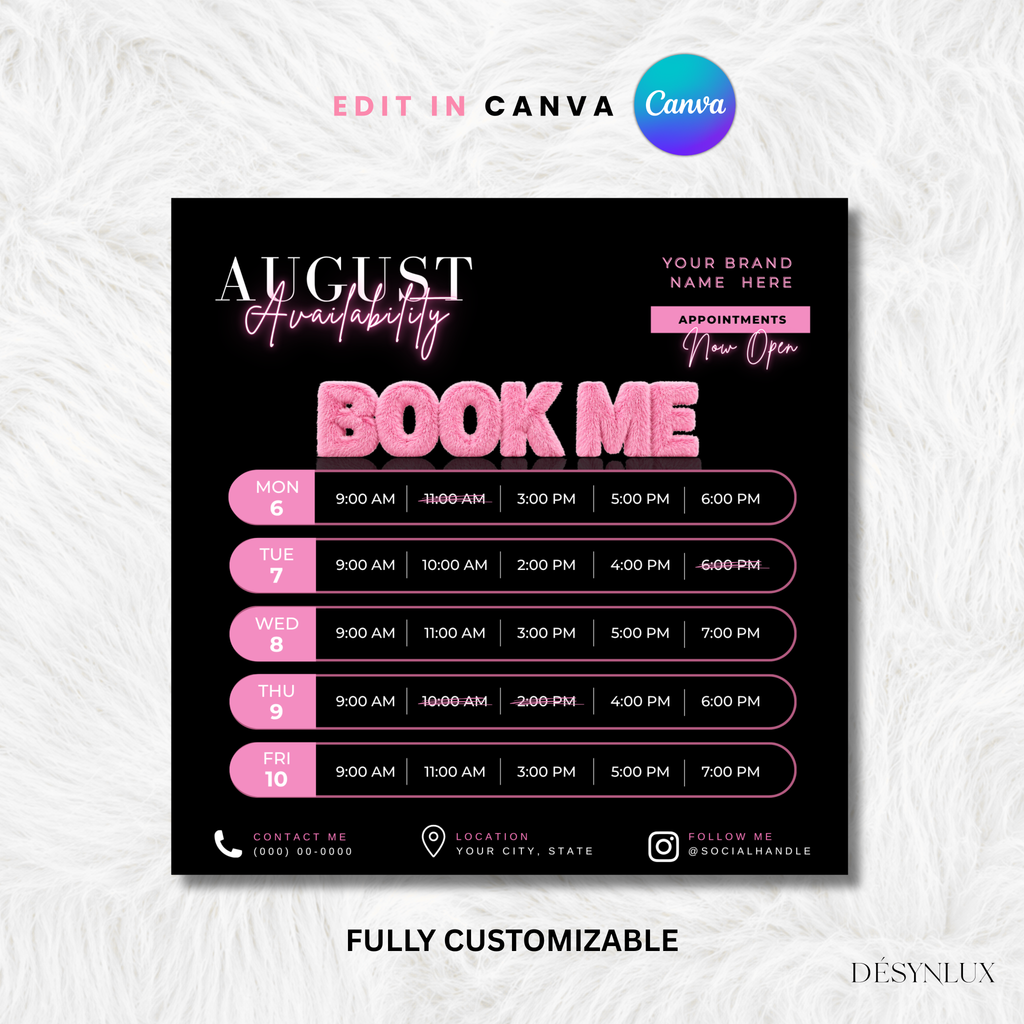 Weekly Availability Flyer (B&P)