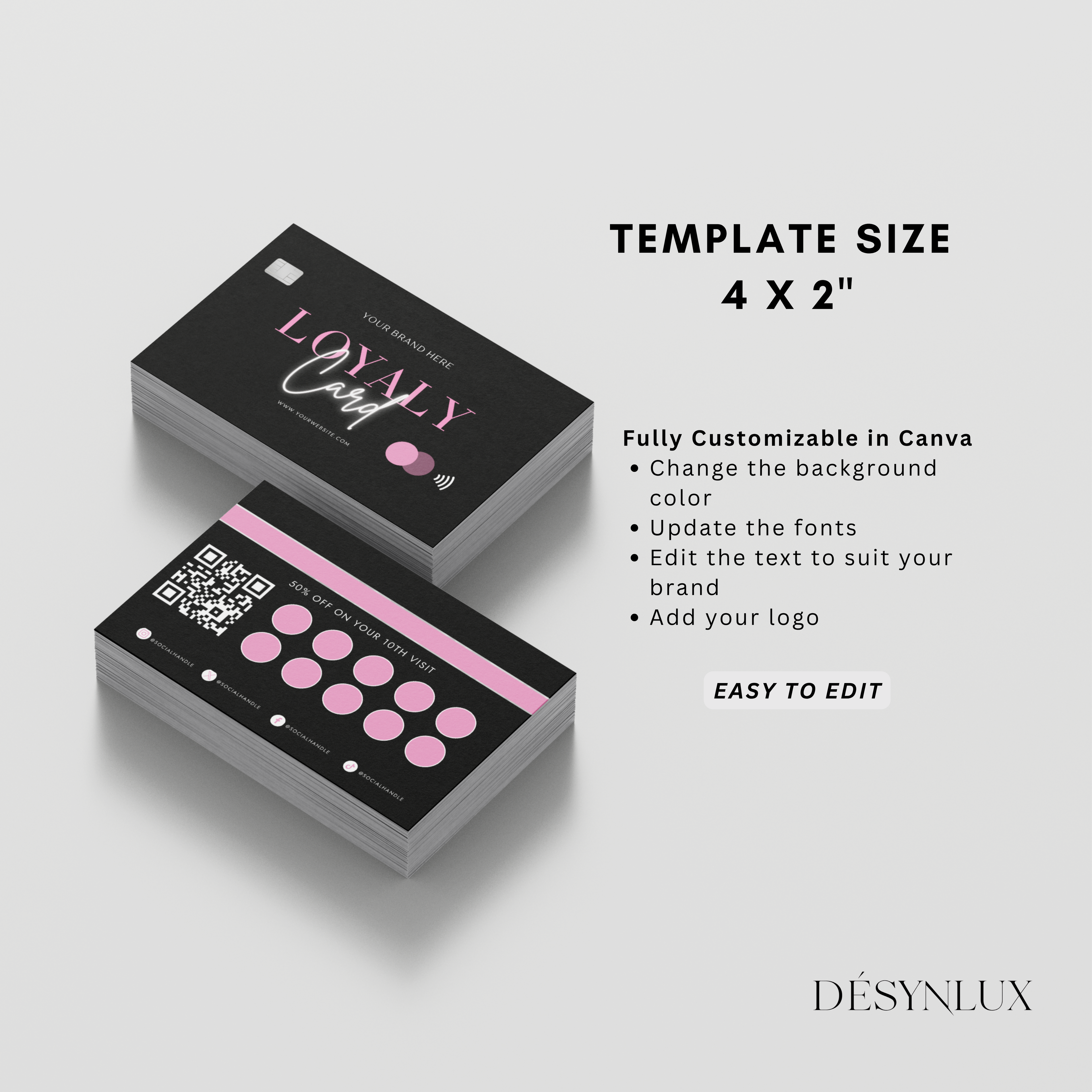 Loyalty Card Template - SHELUXE