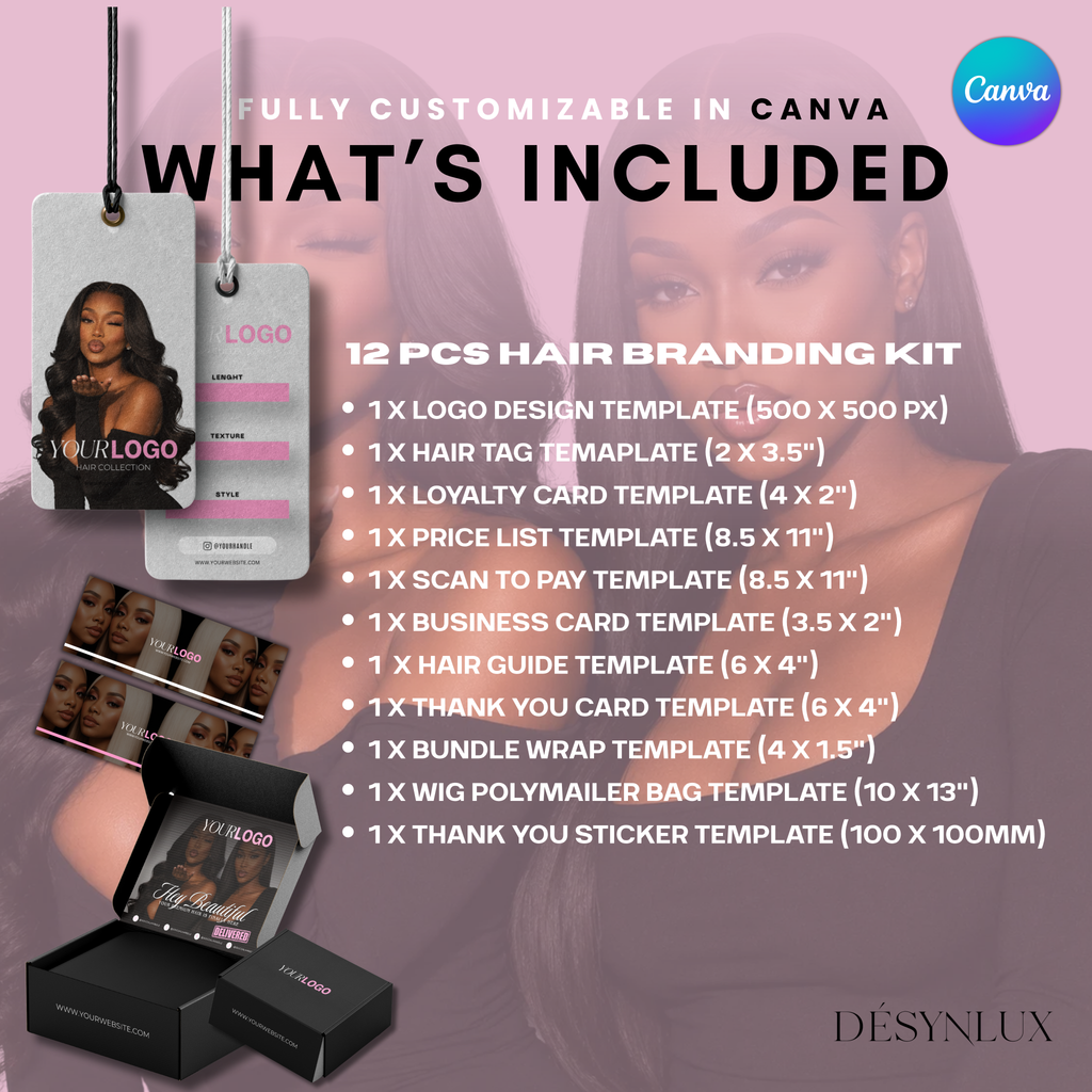 Hair Business Branding Kit (SHELUXE)