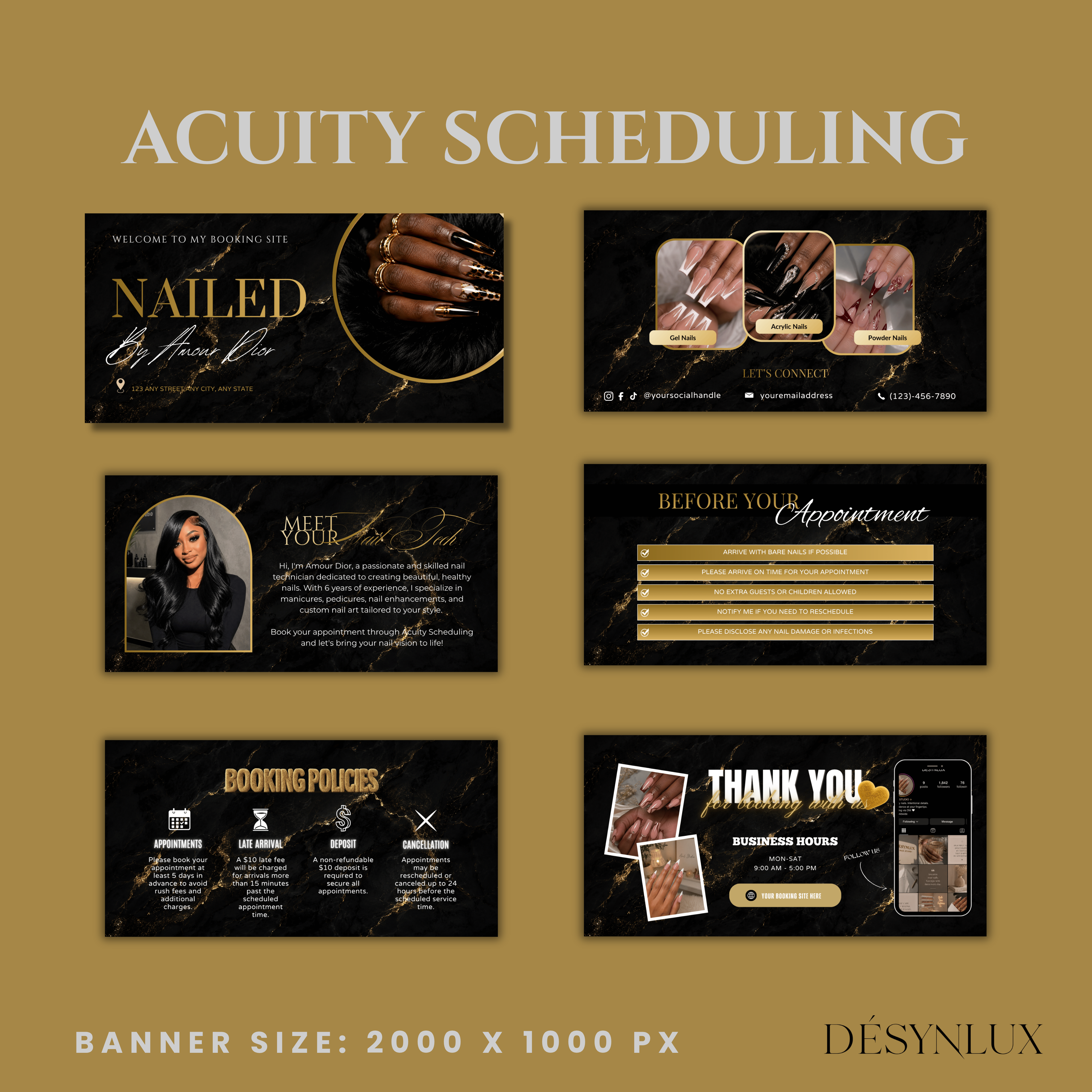 Nail Tech Acuity Scheduling Website (B&G)