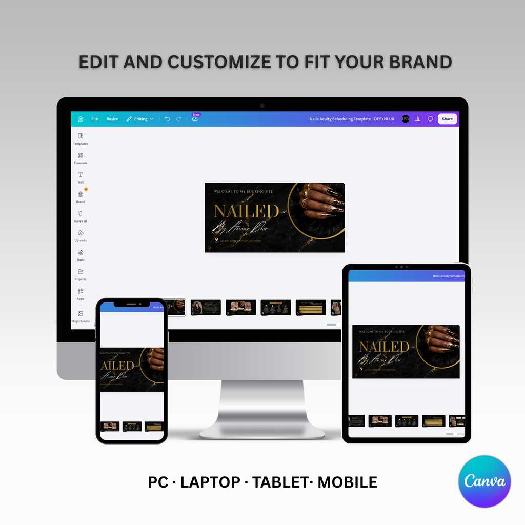 Nail Tech Acuity Scheduling Website (B&G)