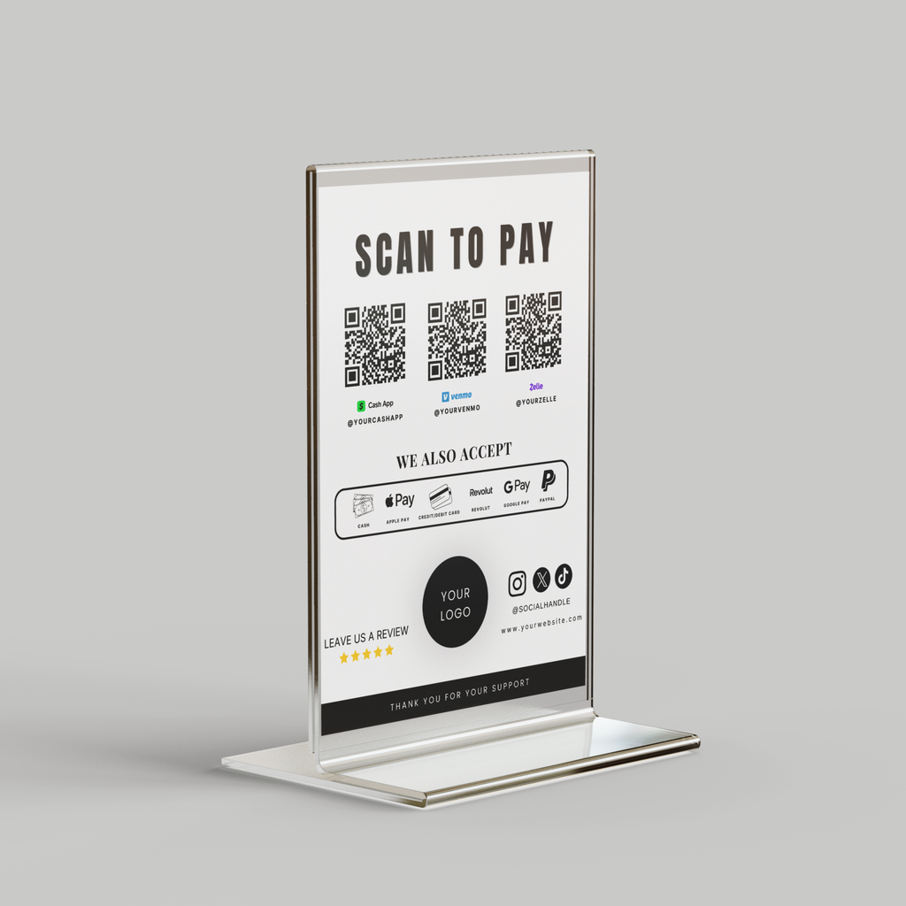 Modèle de scan pour payer - SHELUXE