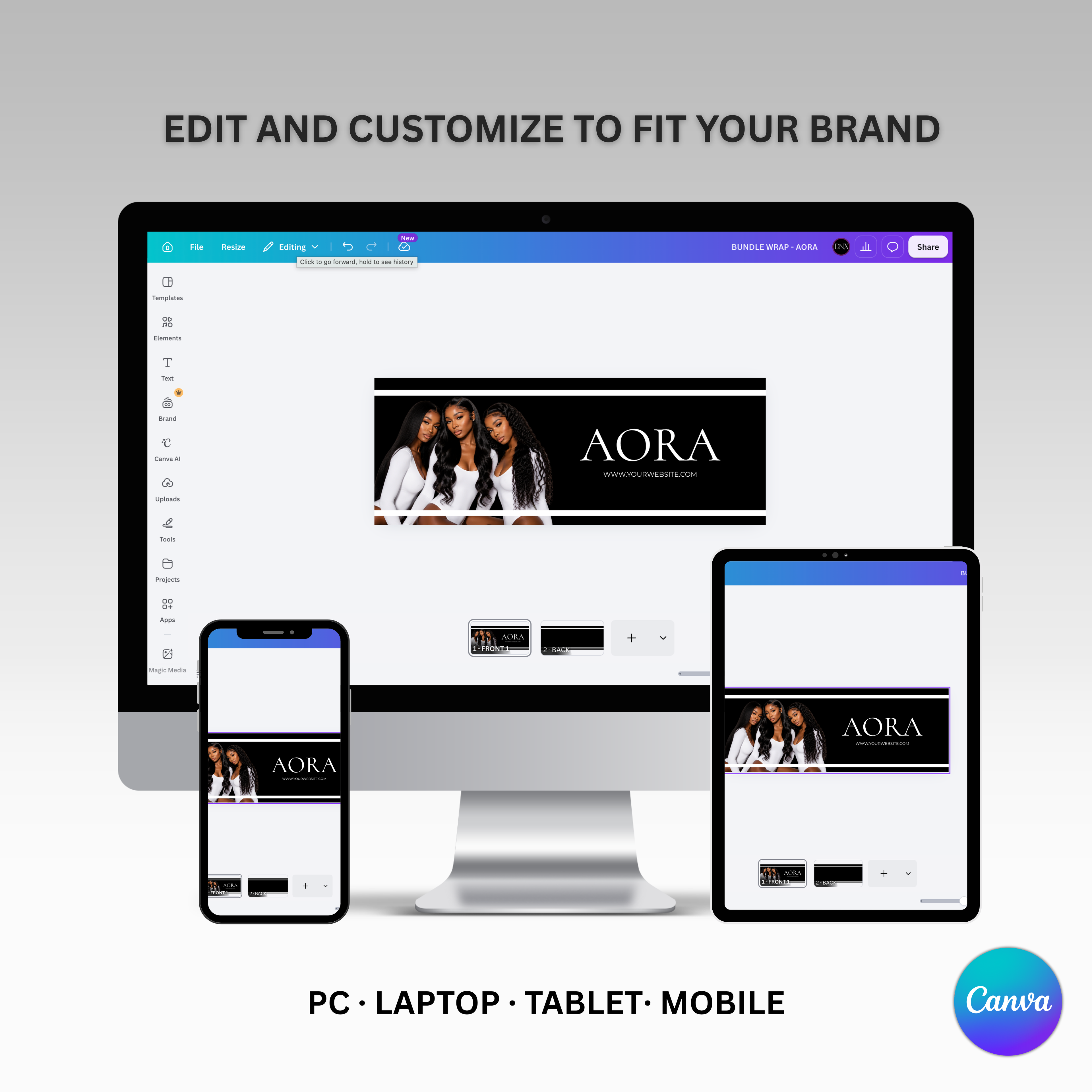 Bundle Wrap Template - AORA