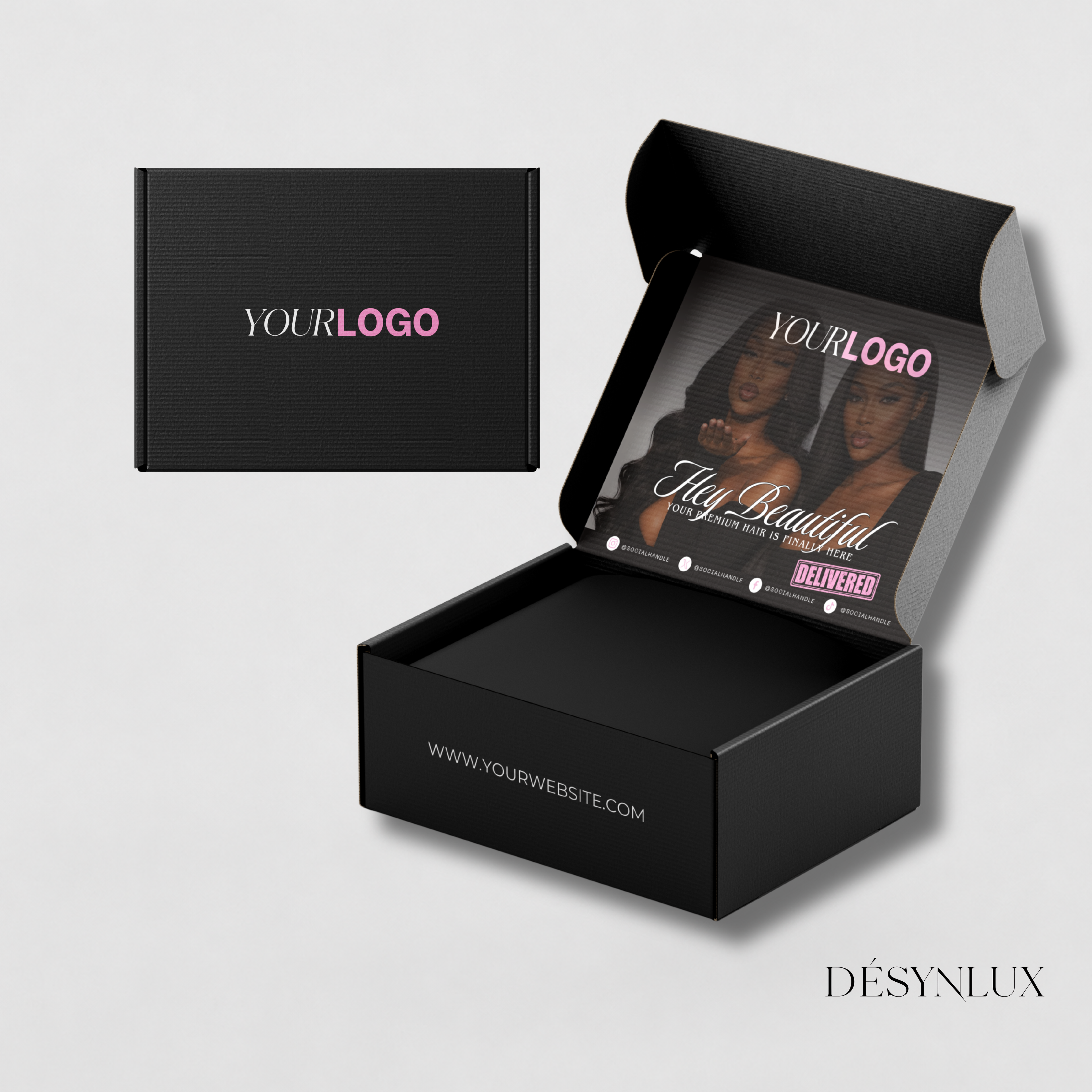 Wig Mailer Box Template - SHELUXE