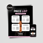 Price List Template - SHELUXE
