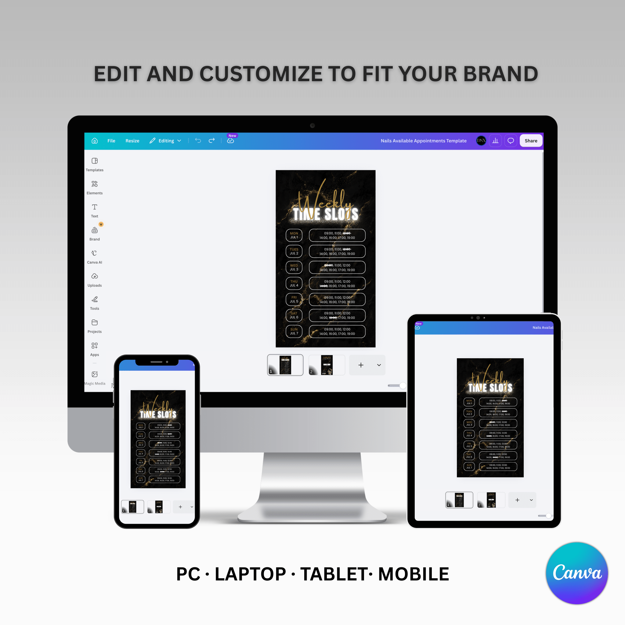 Appointments Available Template - B&G - DÉSYNLUX