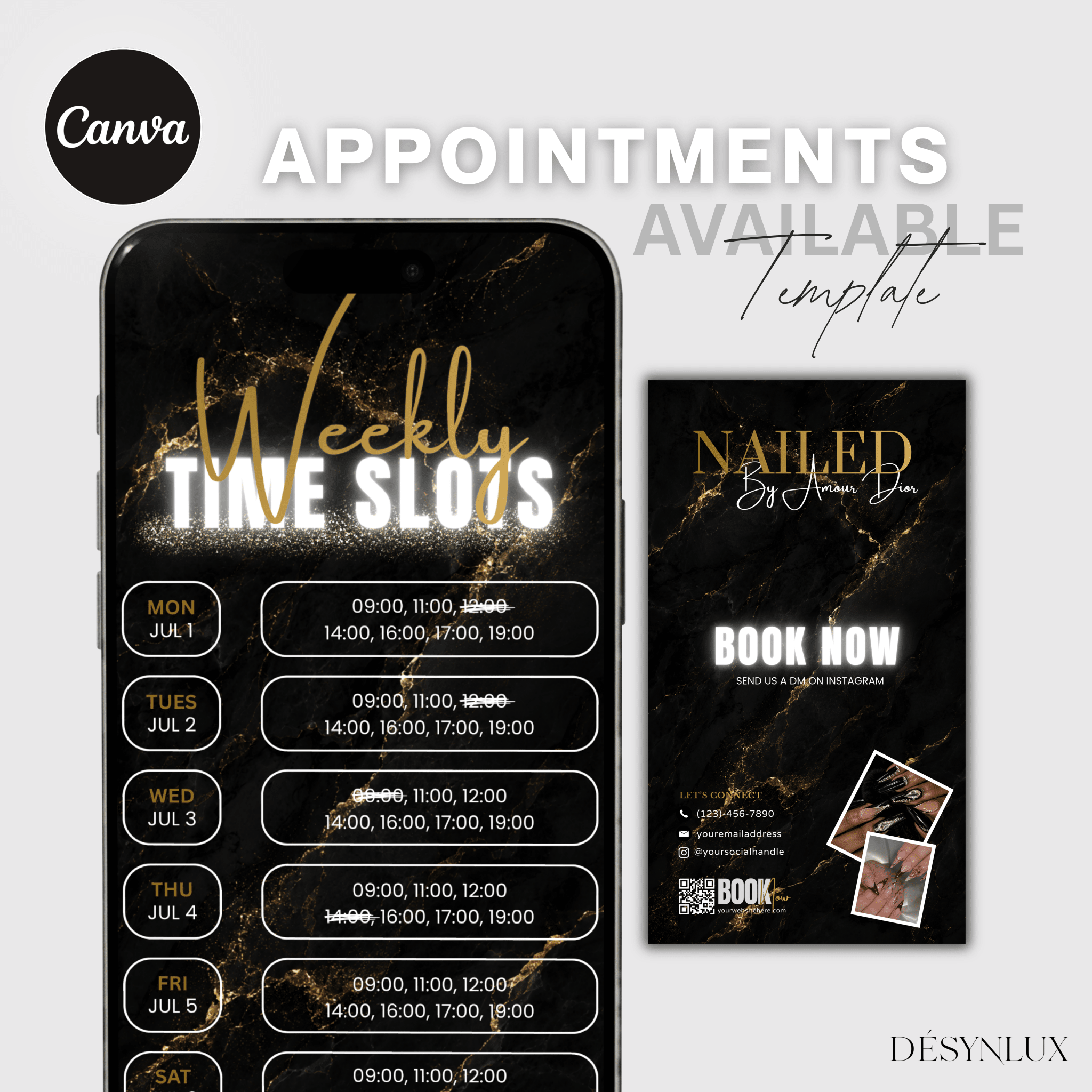Appointments Available Template - B&G - DÉSYNLUX