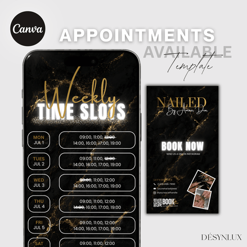Appointments Available Template - B&G - DÉSYNLUX