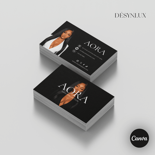 Business Card Template - AORA - DÉSYNLUX