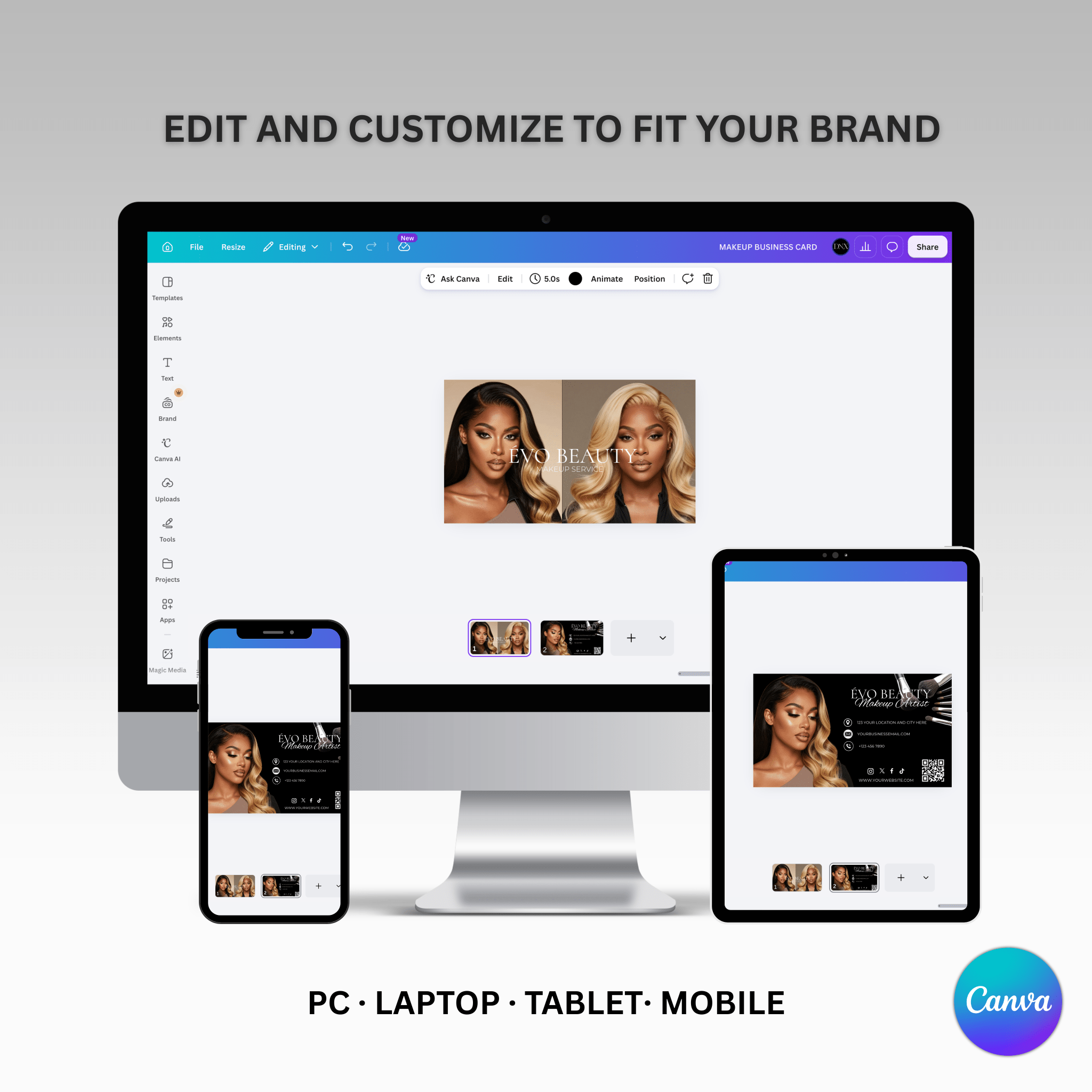 Business Card Template - EVO - DÉSYNLUX
