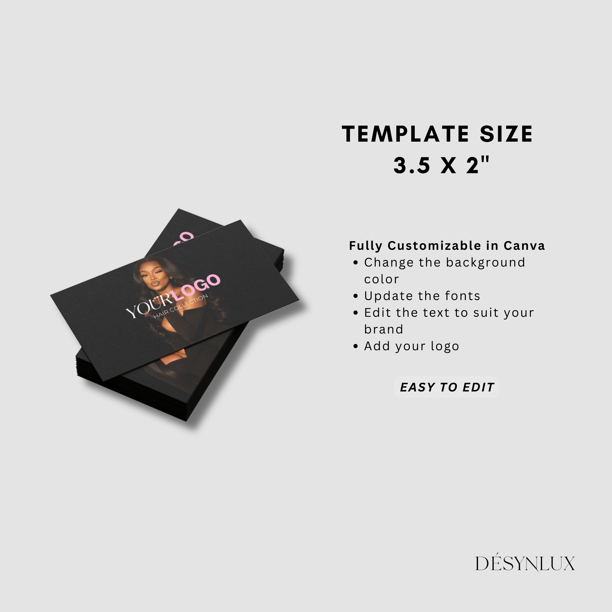Business Card Template - SHELUXE - DÉSYNLUX