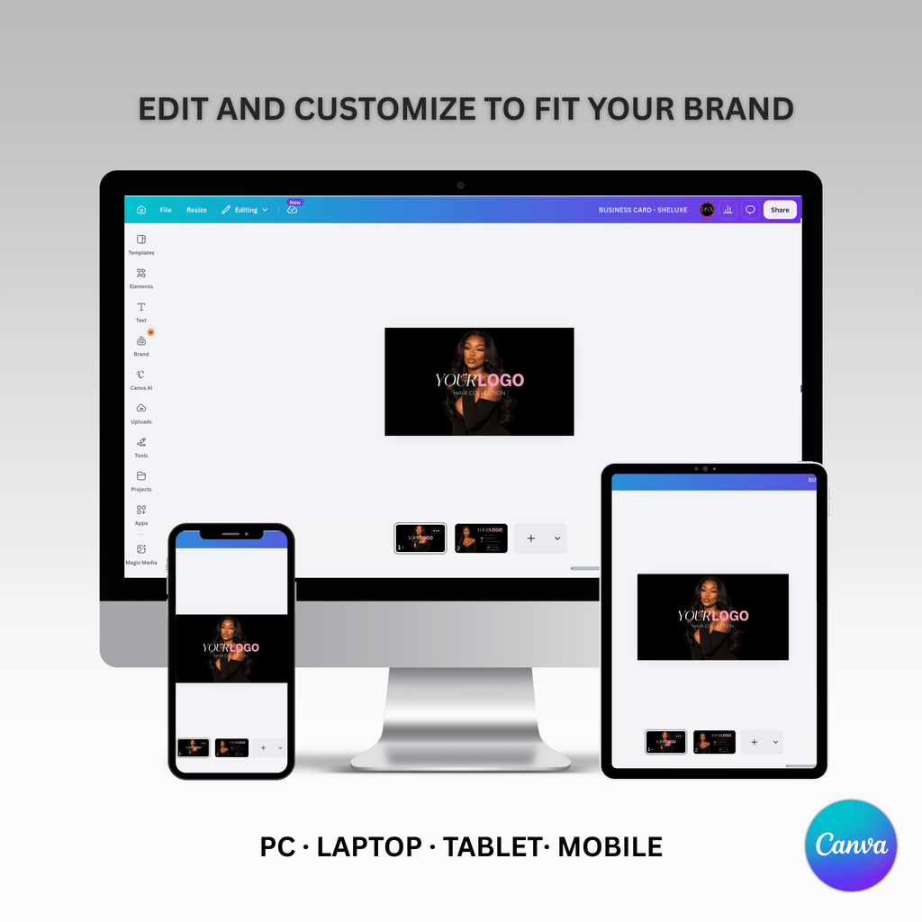 Business Card Template - SHELUXE - DÉSYNLUX
