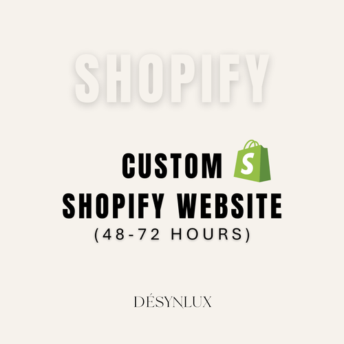 Custom Shopify Website (48 - 72 Hours) - DÉSYNLUX