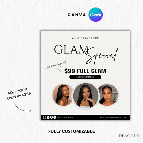 Glam Special Flyer - DÉSYNLUX