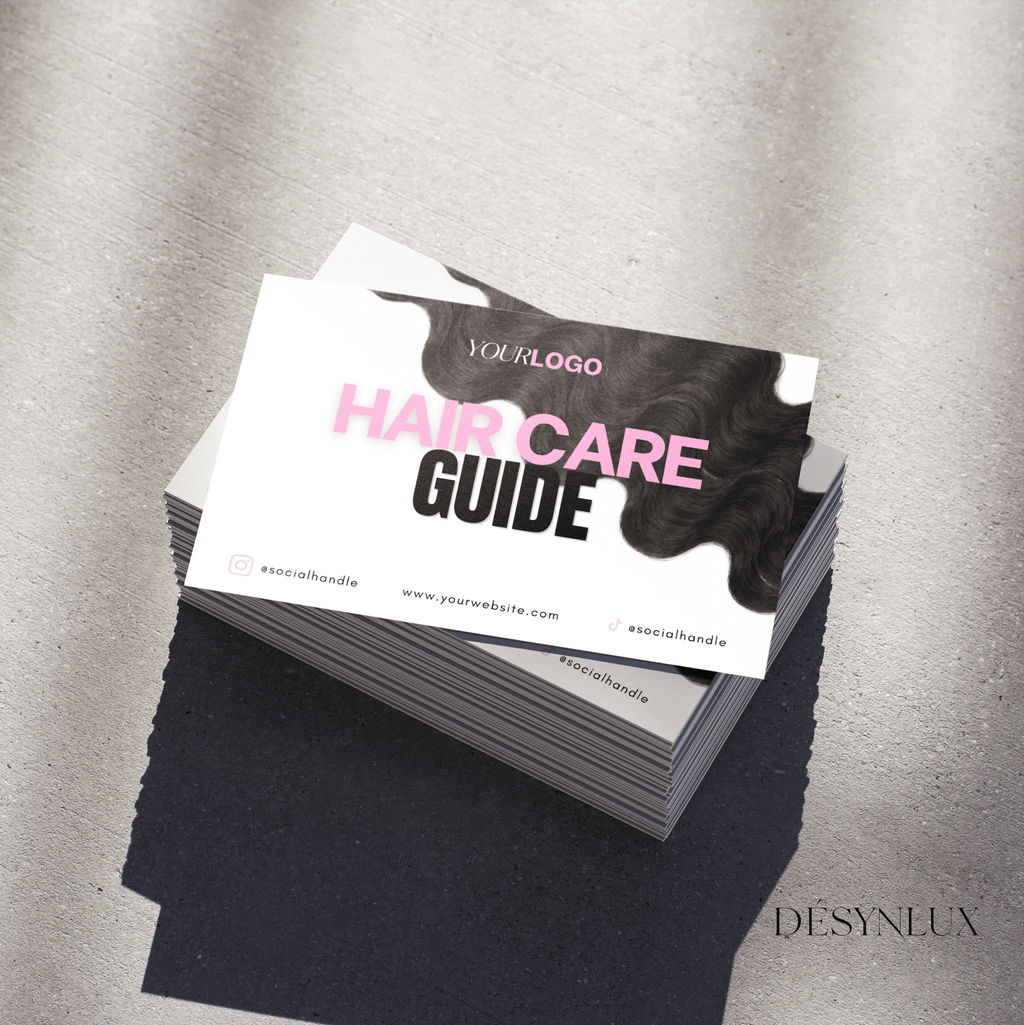 Hair Care Guide Template - SHELUXE - DÉSYNLUX