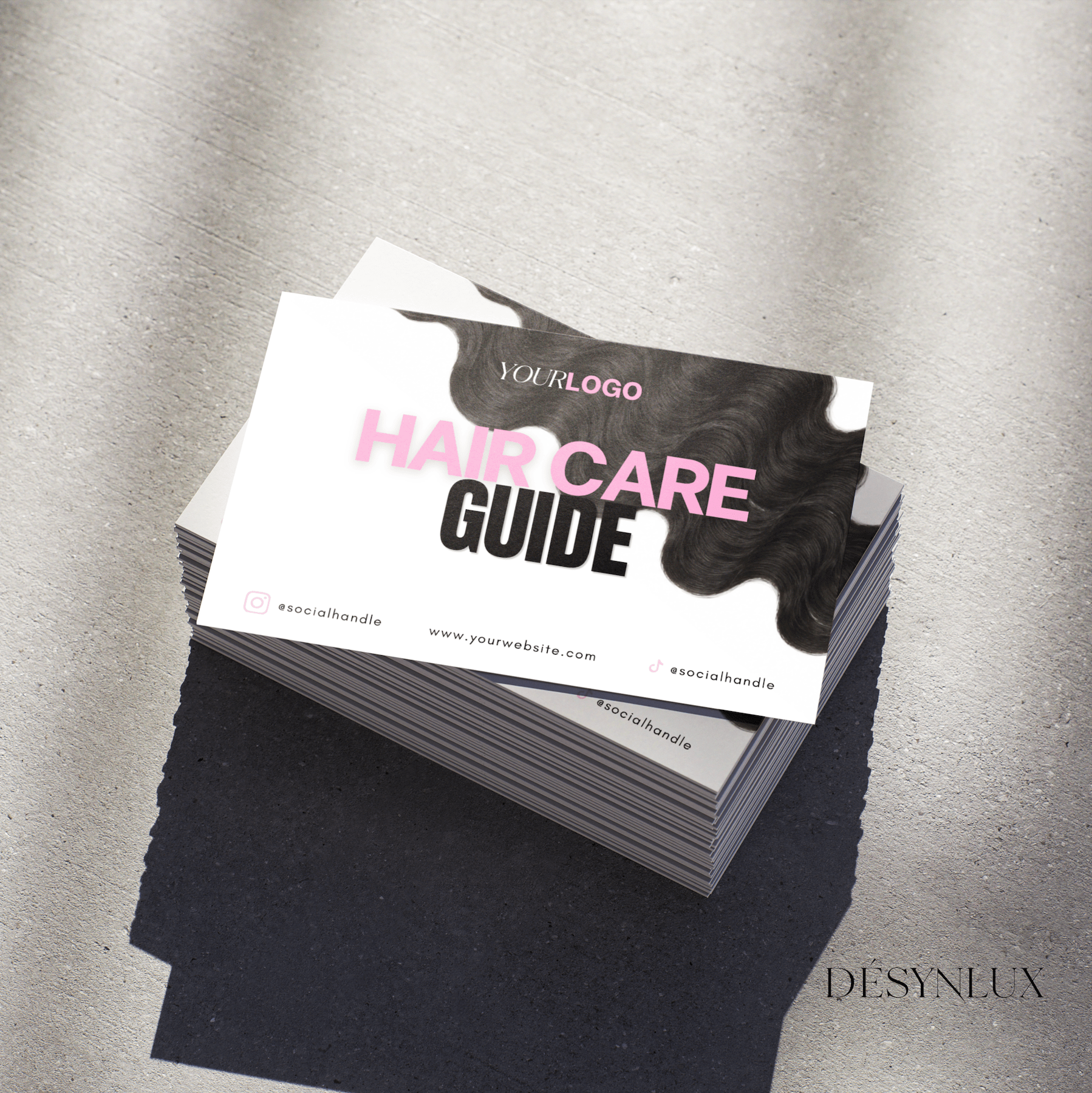 Hair Care Guide Template - SHELUXE - DÉSYNLUX