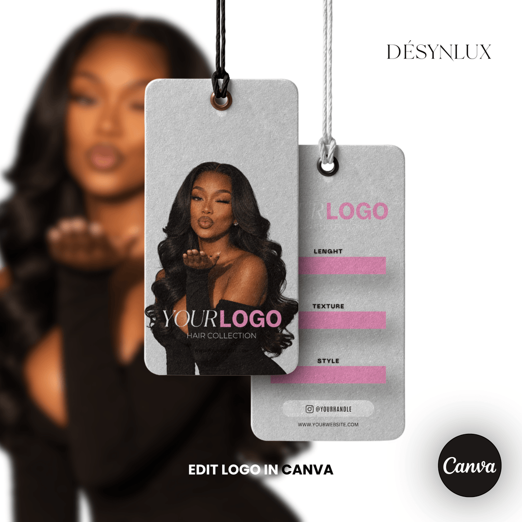 Hair Tag Template - SHELUXE - DÉSYNLUX