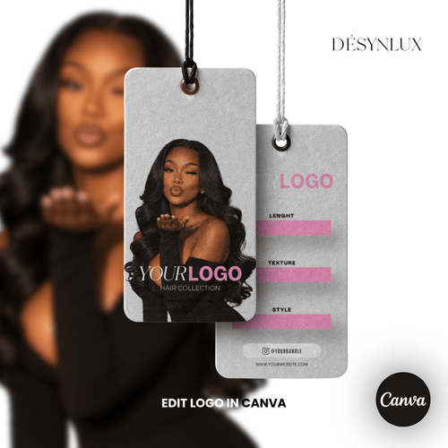 Hair Tag Template - SHELUXE - DÉSYNLUX