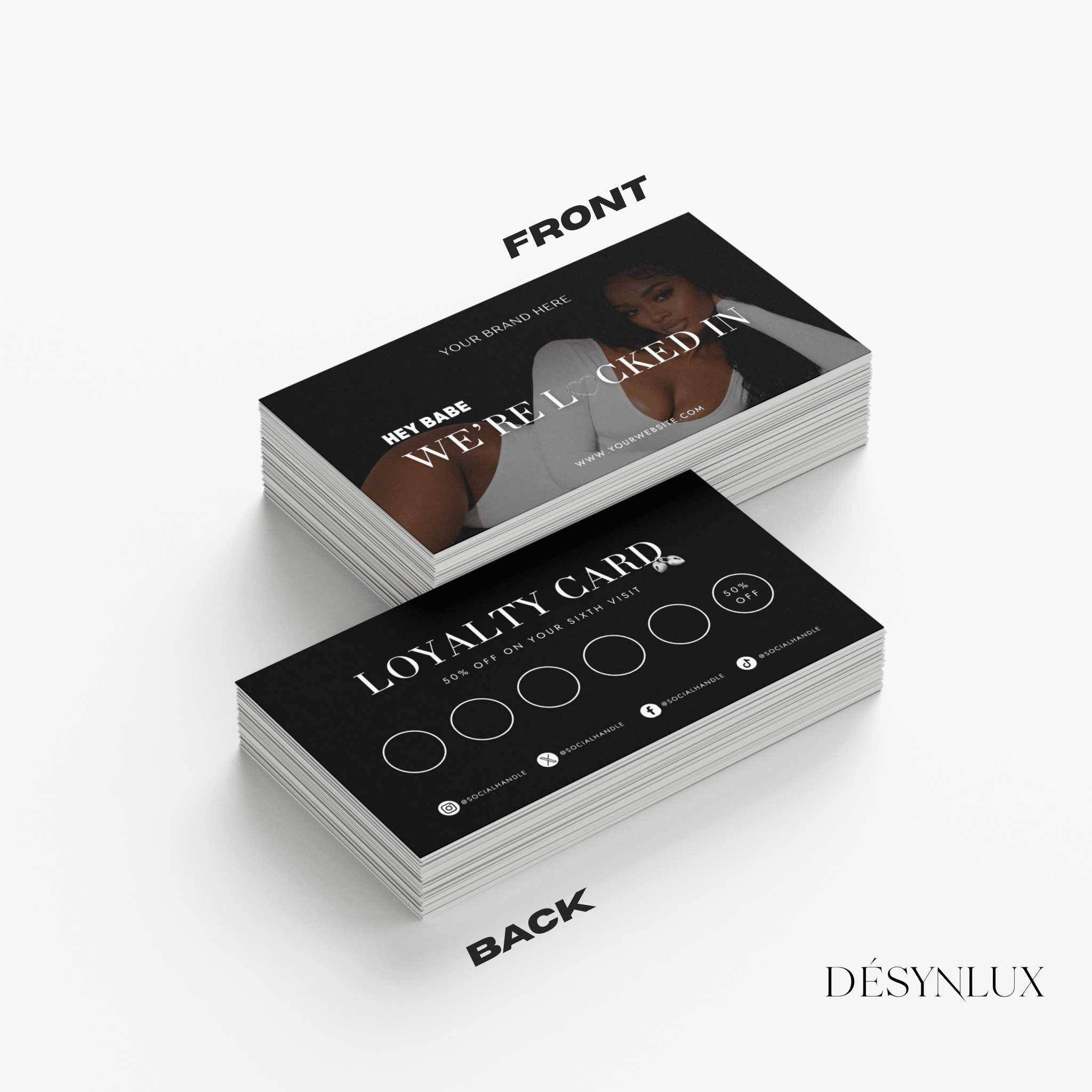 Loyalty Card Template - AORA - DÉSYNLUX