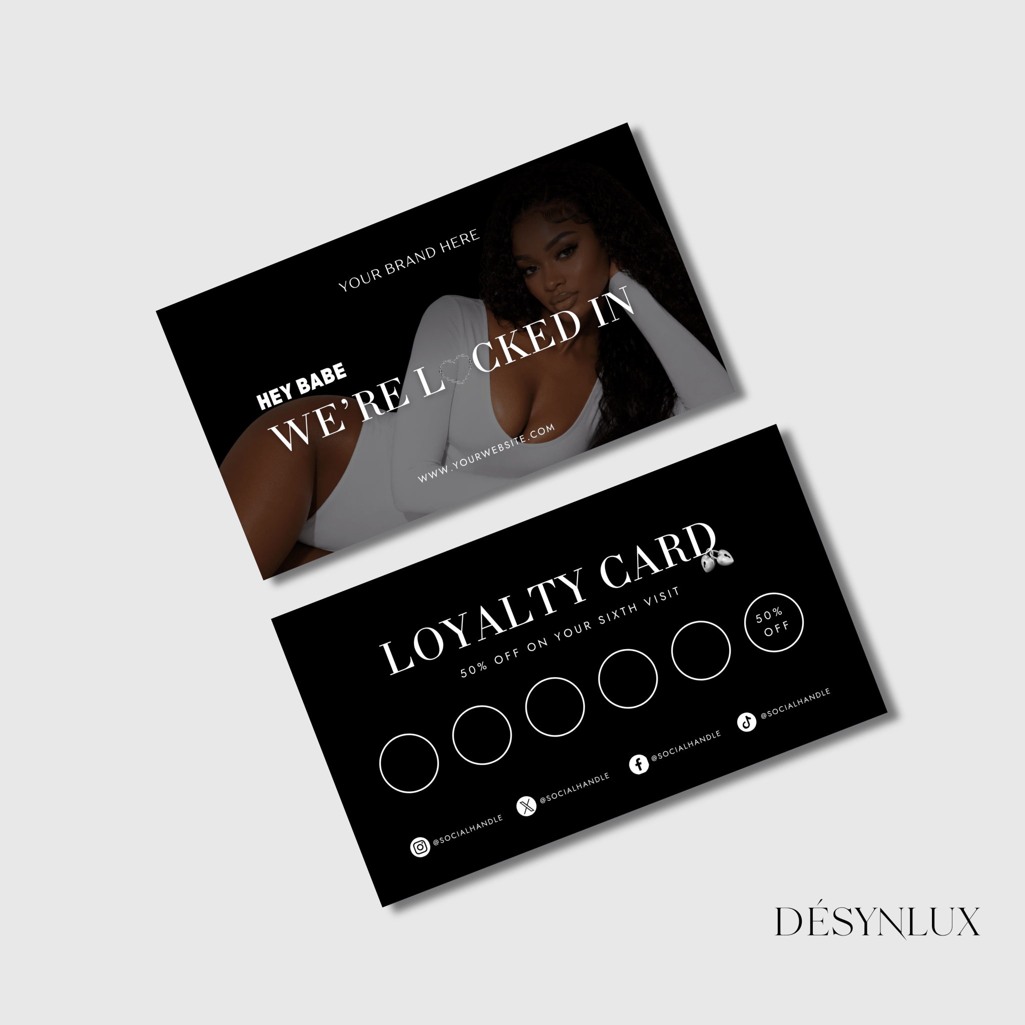 Loyalty Card Template - AORA - DÉSYNLUX