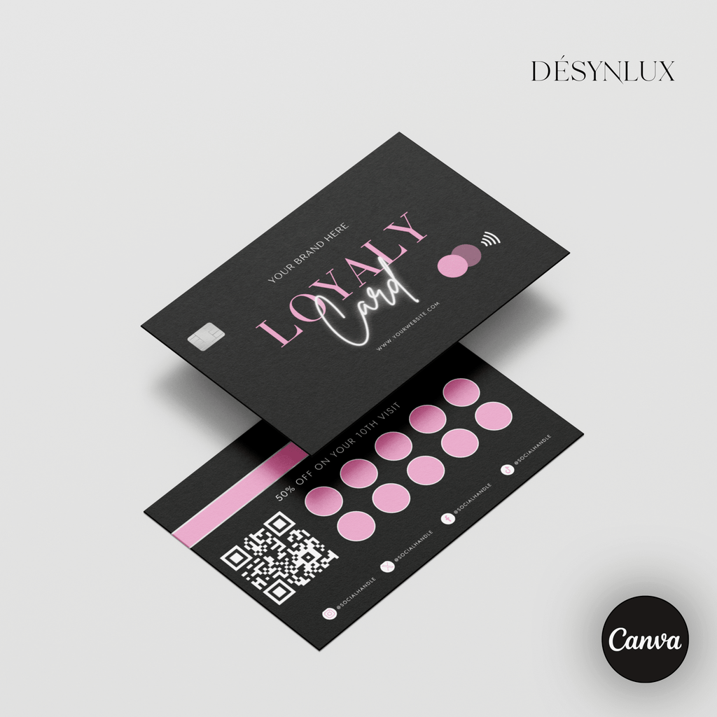 Loyalty Card Template - SHELUXE - DÉSYNLUX