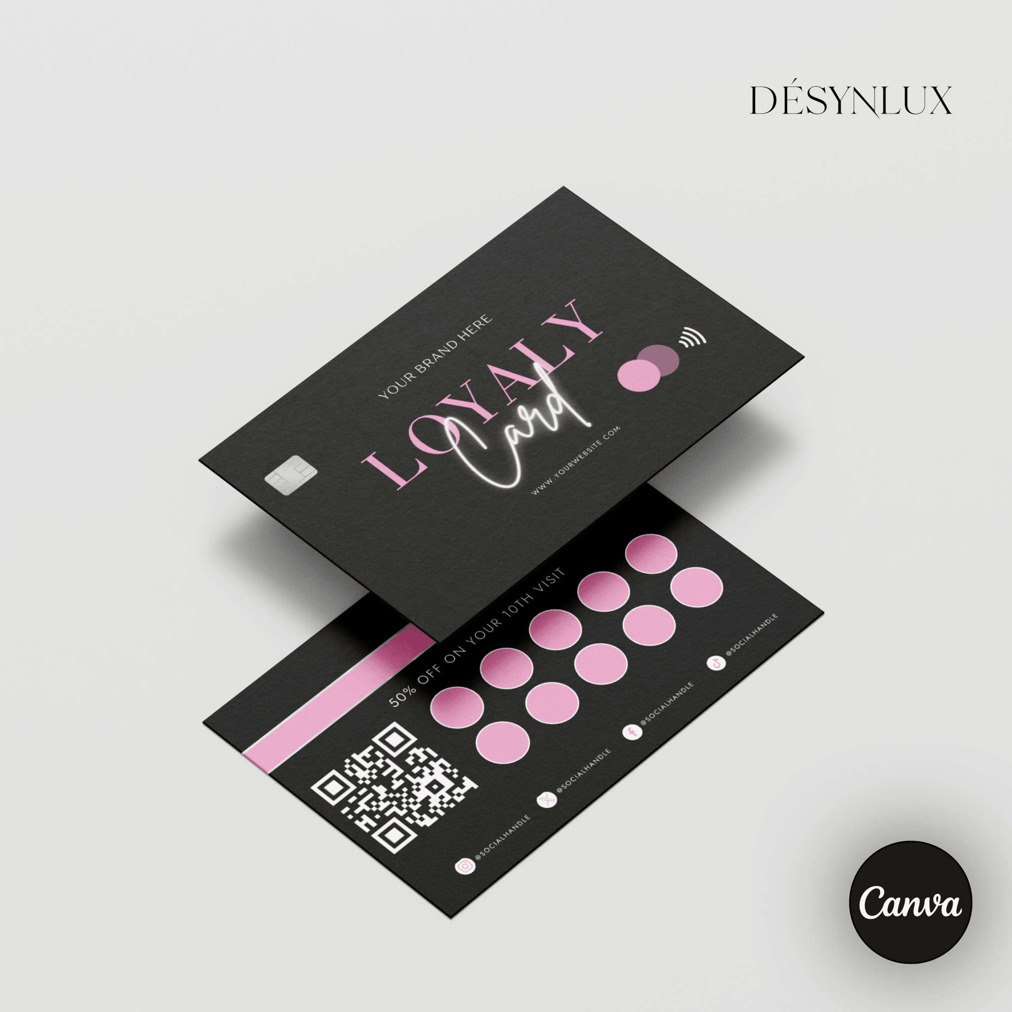 Loyalty Card Template - SHELUXE - DÉSYNLUX