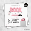 Pink Booking Flyer - DÉSYNLUX