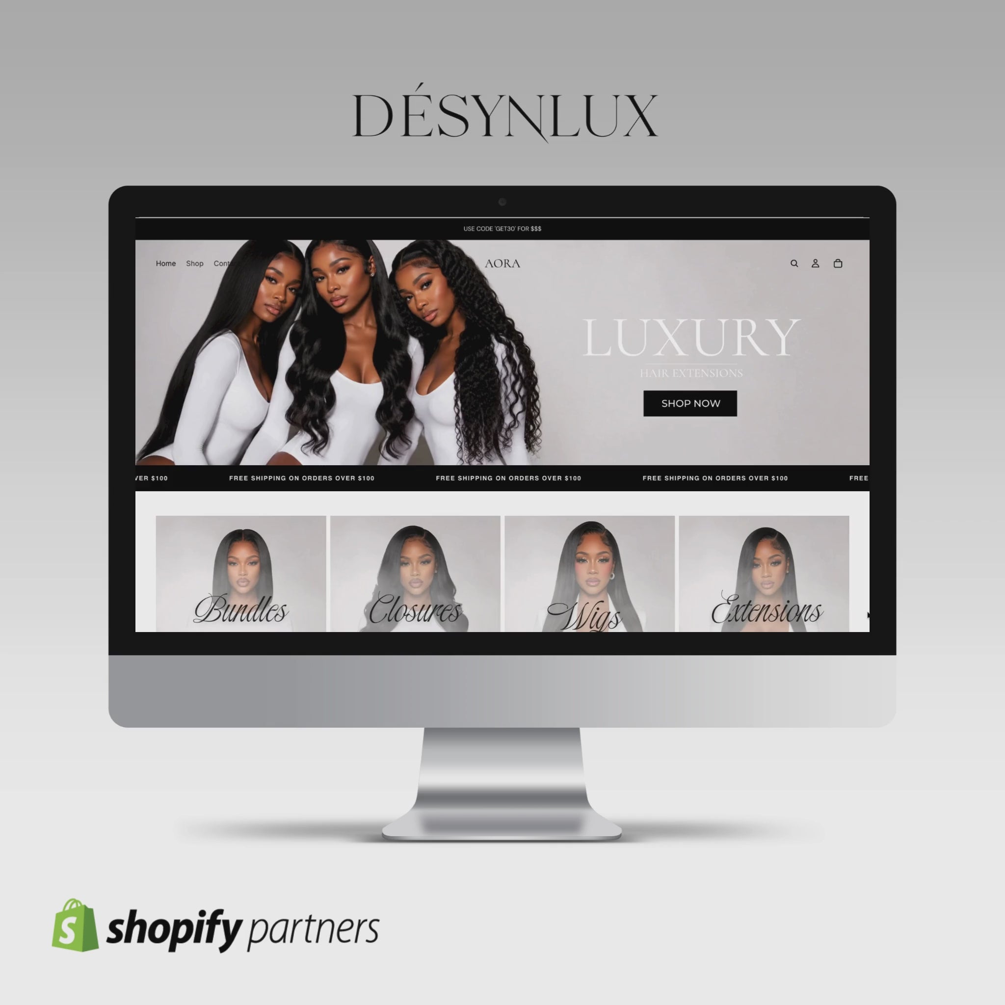 Luxury Hair Shopify Theme - AORA