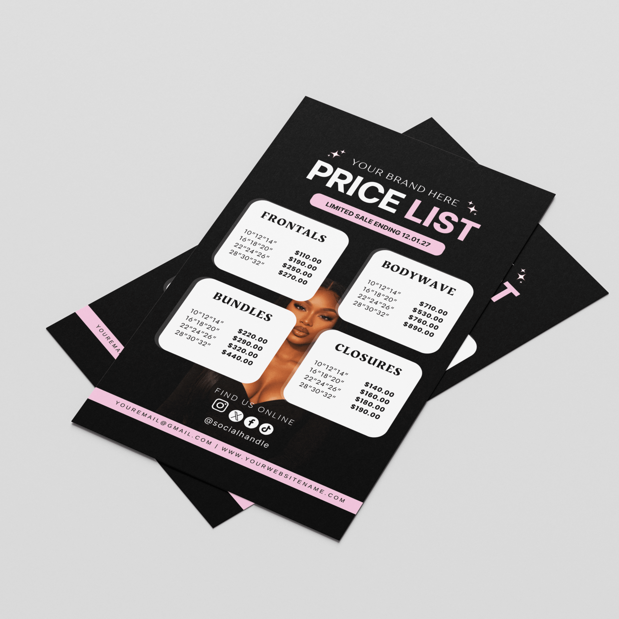 Price List Template - SHELUXE - DÉSYNLUX