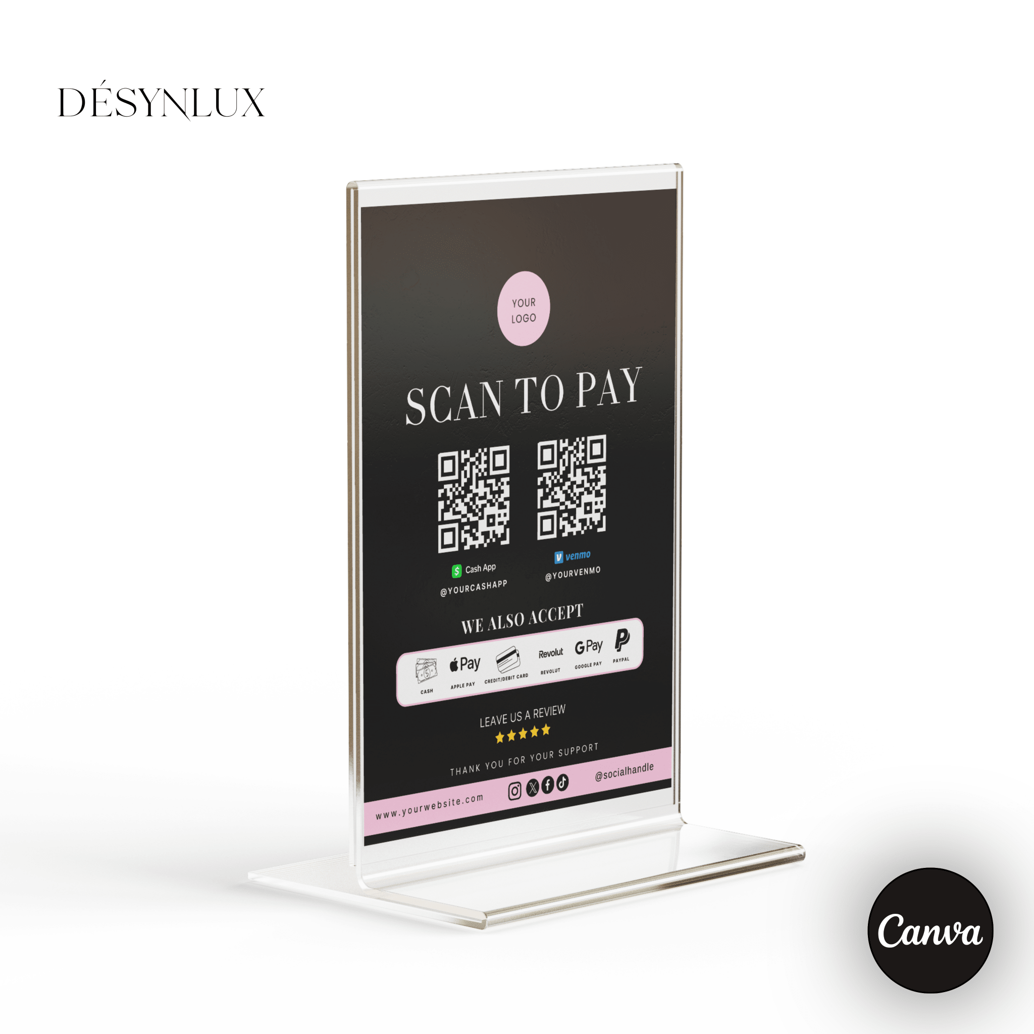 Scan to Pay Template - SHELUXE - DÉSYNLUX